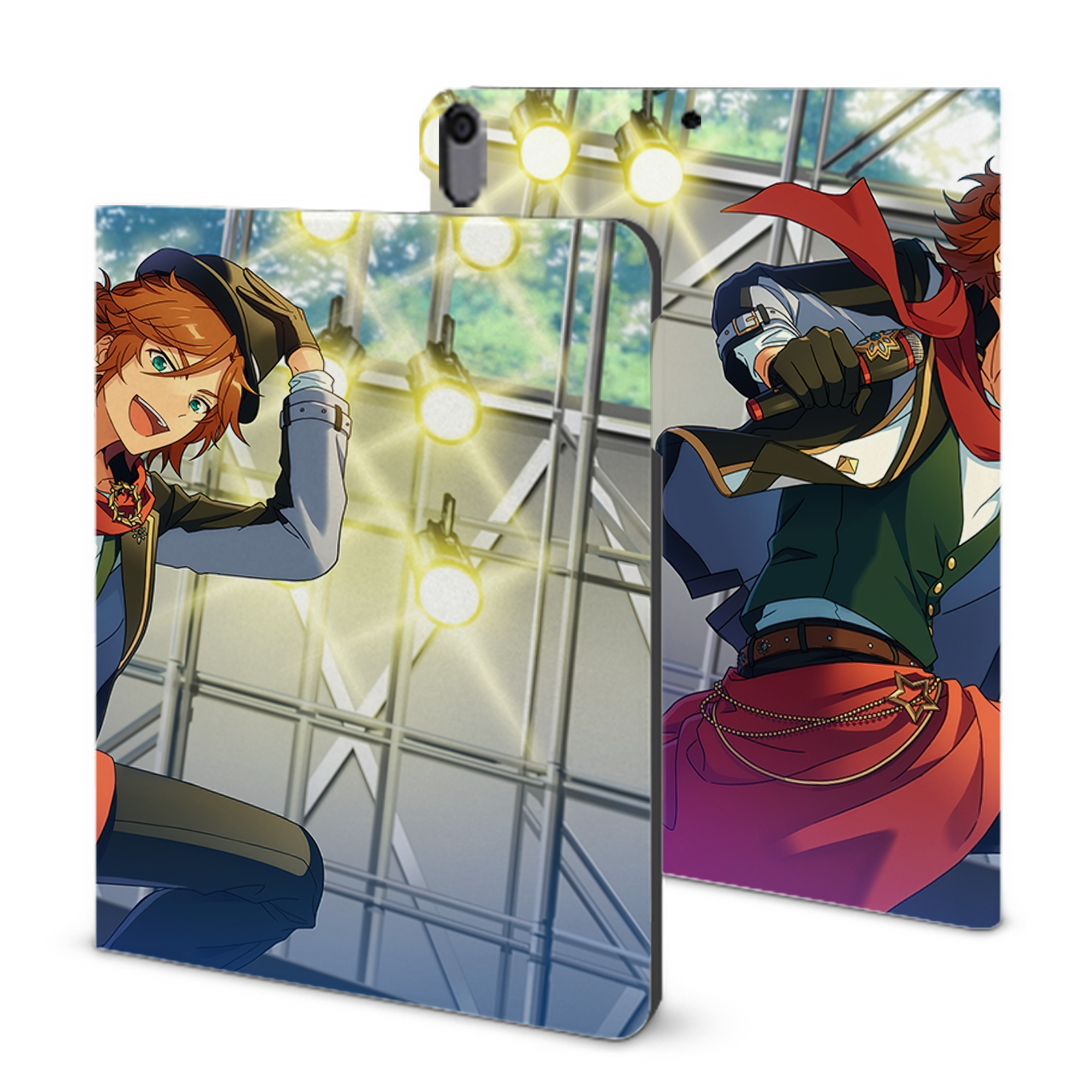 （画像用） あんさんぶるスターズ! Ensemble Stars IPad ケース ブック型 PUレザー TPU 耐衝撃 軽量 薄型 ペン収納なし 全面保護 IPad 各モデル対応